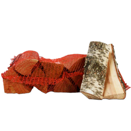 60 netzakken berken haardhout - Afbeelding 2